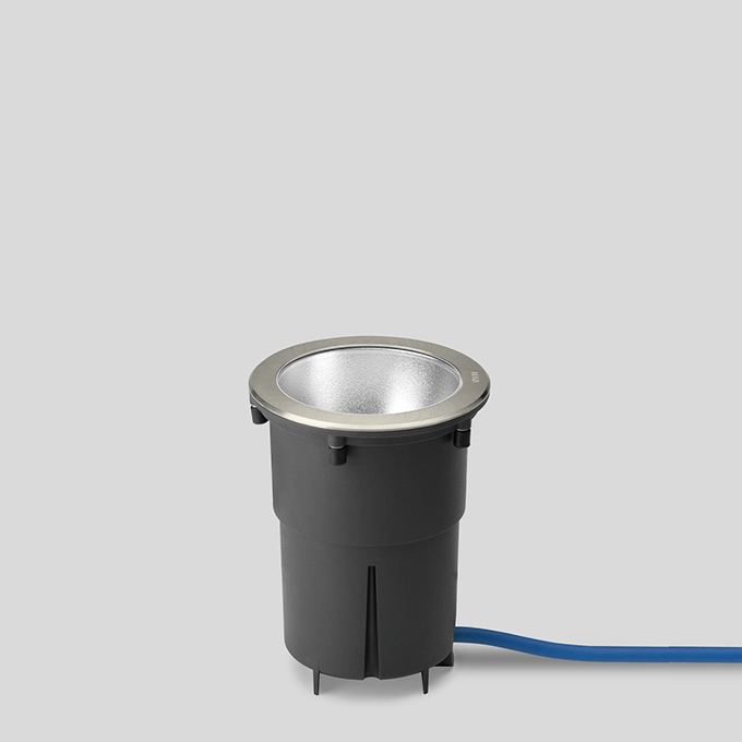 BEGA BEGA Grondinbouwarmatuur edelstaal 16x16cm - 661lm - 5.9W - 2700K - IP67