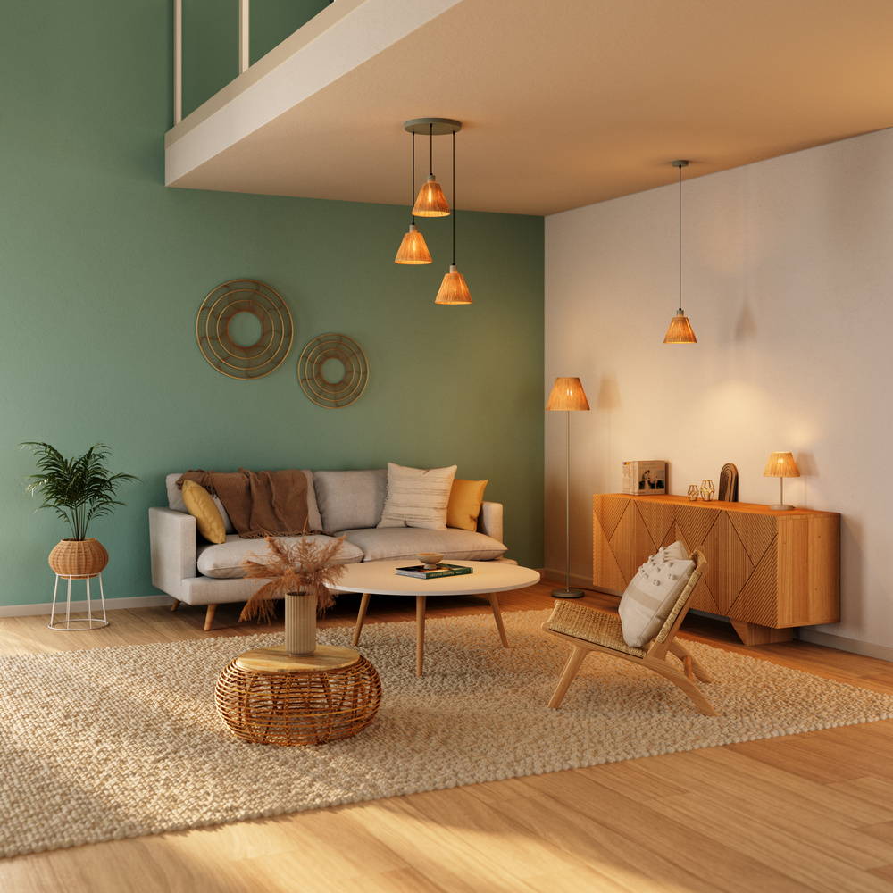LEDVANCE LEDVANCE Decor Raffia Table E27 Green