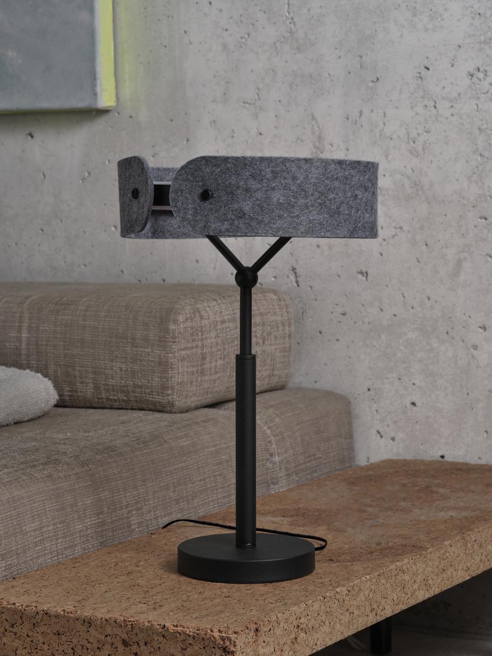 LEDVANCE Decor Curve Felt Table 19W 830 Dark Grey
