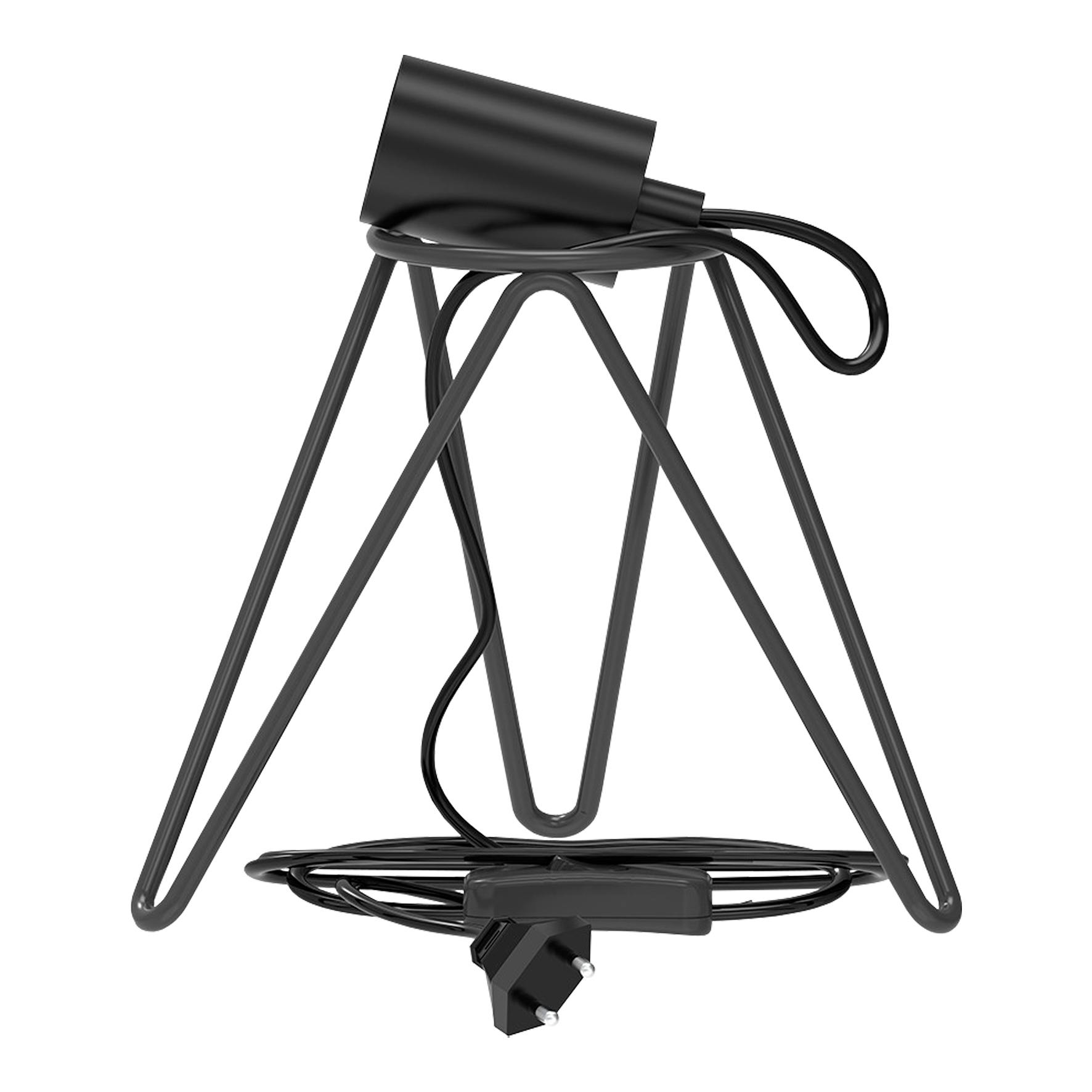 Calex Calex - cal fixtures - Table Lamp - TAFELLAMP 3-POOT E27 ZWART
