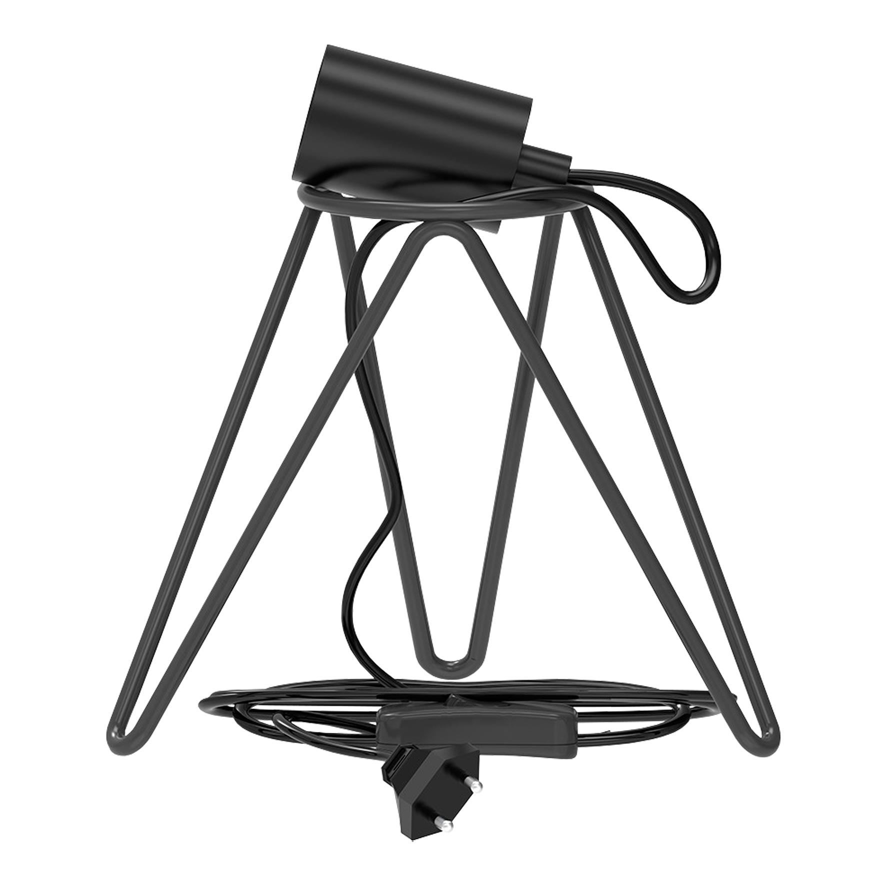 Calex - cal fixtures - Table Lamp - TAFELLAMP 3-POOT E27 ZWART