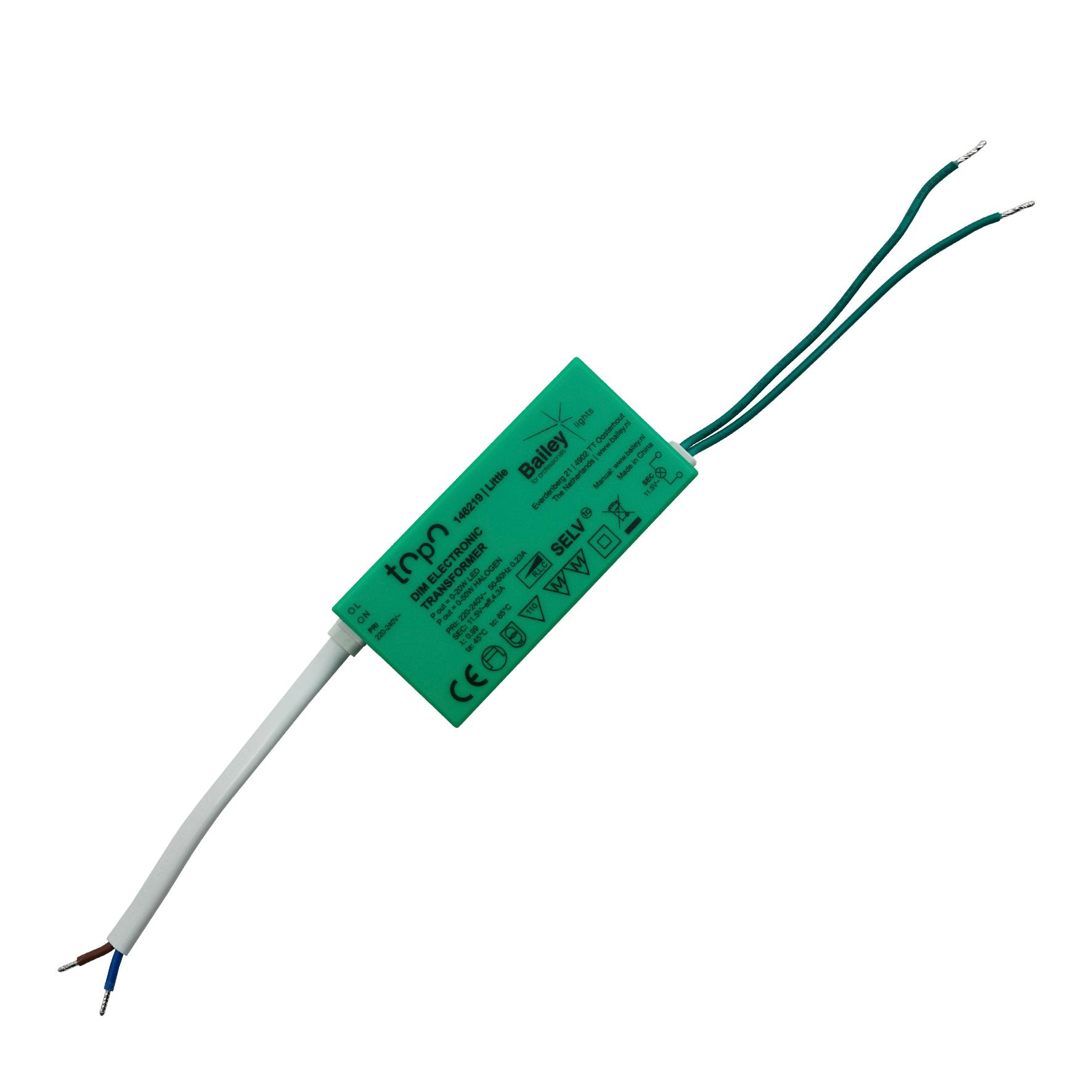 Bailey - light control - TOPO Electronic Transformer - LITTLE TRANSF. 12V - halogeentrafo
