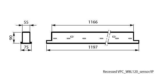 Philips TrueLine LED Plafondarmatuur 18.8W 2500lm 3000K RC530B SRD VPC U4 W
