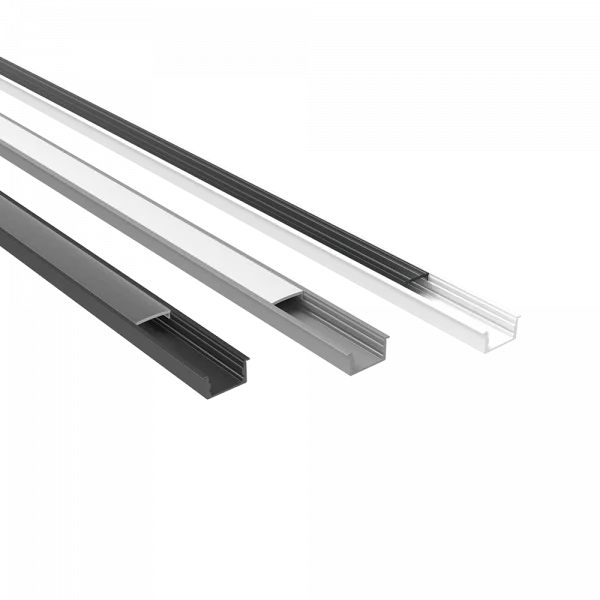 Lumiparts Lumiparts Alupro Curve profiel aluminium 2m inbouw 8mm