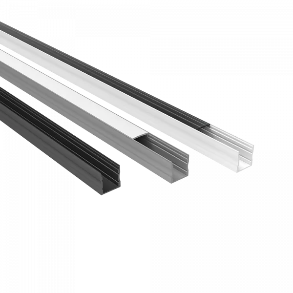 Lumiparts Lumiparts Alupro Curve profiel aluminium 2m opbouw 15mm