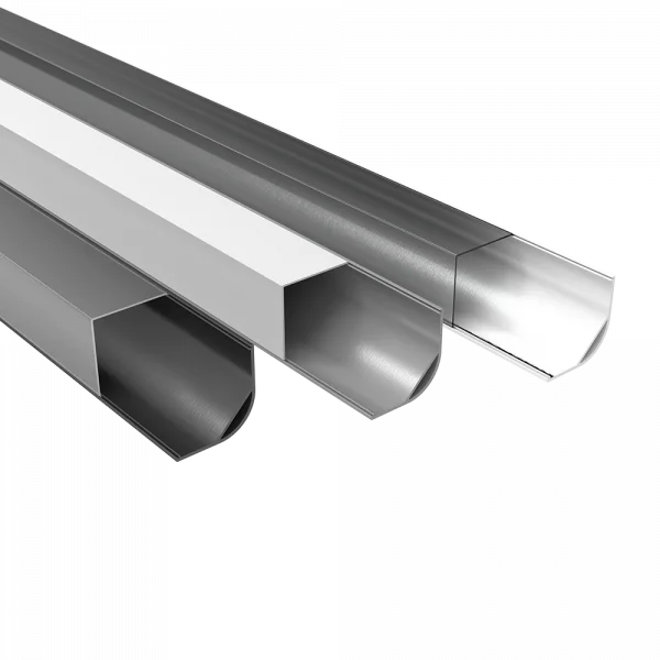 Lumiparts Alupro Hoekprofiel 30mm afscherming vierkant PMMA helder 2m foto 1
