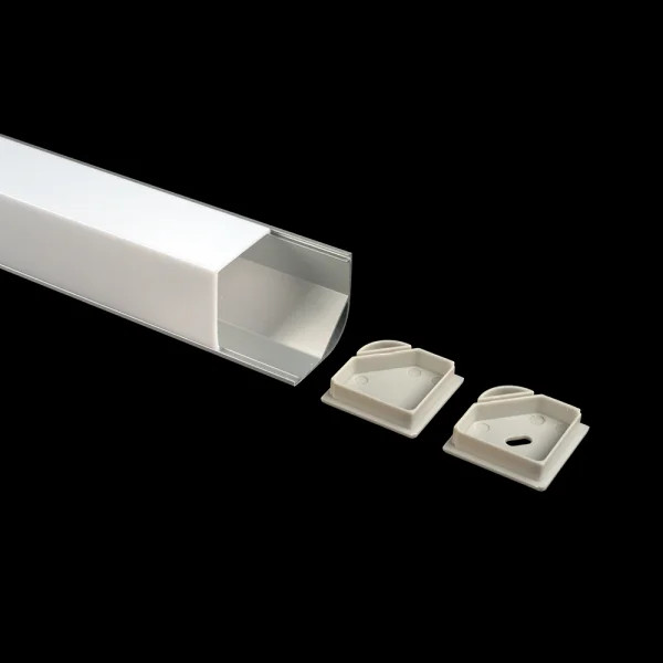 Lumiparts Alupro Hoekprofiel 30mm eindkap gesloten vierkant foto 1