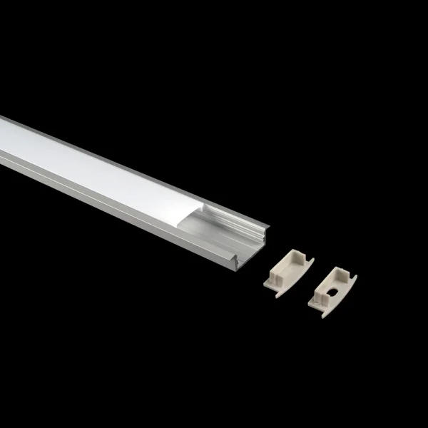 Lumiparts Lumiparts Alupro Wide eindkap gesloten voor profiel 2m inbouw