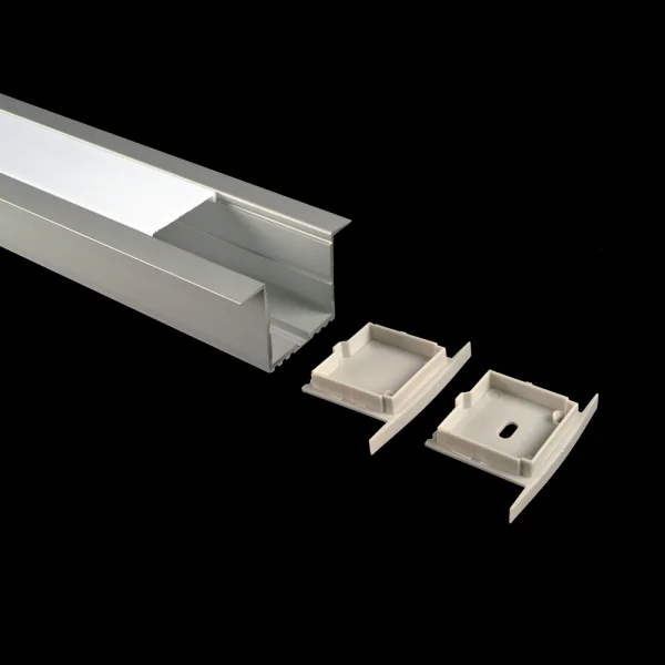 Lumiparts Lumiparts Alupro XL eindkap open voor profiel 2m inbouw