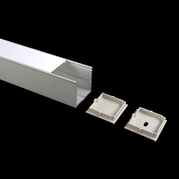 Lumiparts Alupro XL eindkap open voor profiel 2m opbouw