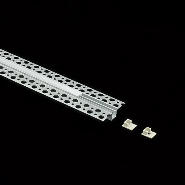 Lumiparts Lumiparts Alupro Plus Plaster S eindkap (2 stuks, 1 open, 1 gesloten) voor profiel Trimless