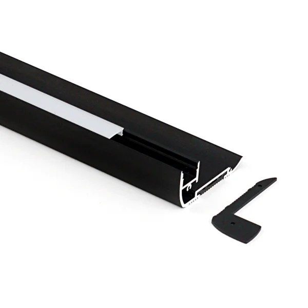 Lumiparts Lumiparts Alupro Plus Stairs R eindkap (2 stuks, 1 open, 1 gesloten) voor profiel opbouw