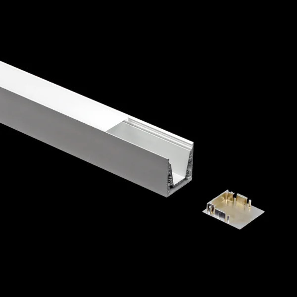 Lumiparts Alupro Plus XLC eindkap gesloten (2 stuks) voor profiel opbouw foto 1