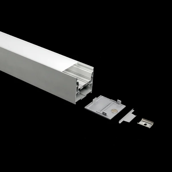 Lumiparts Lumiparts Alupro Plus XLM eindkap gegoten, gesloten (2 stuks) voor profiel opbouw