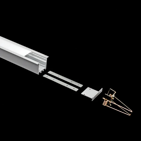 Lumiparts Lumiparts Alupro Plus XLR eindkap gesloten (2 stuks) voor profiel inbouw