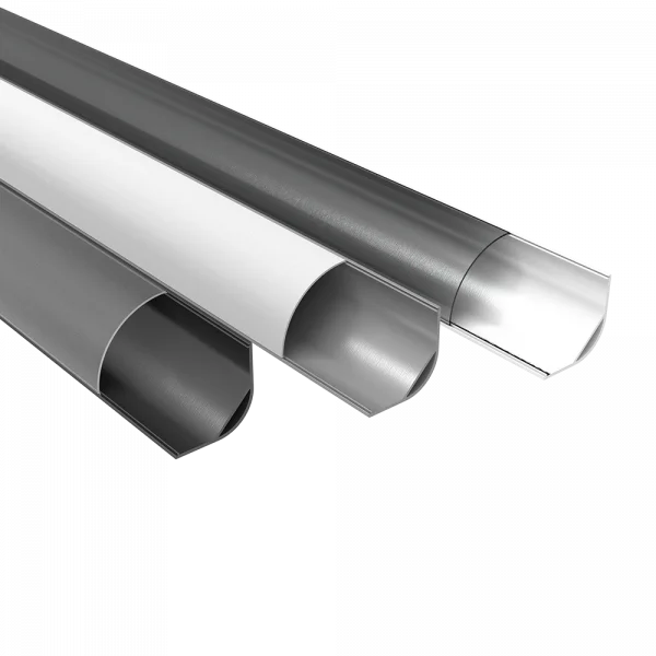 Lumiparts Lumiparts Alupro Hoekprofiel 30mm aluminium 2m zwart