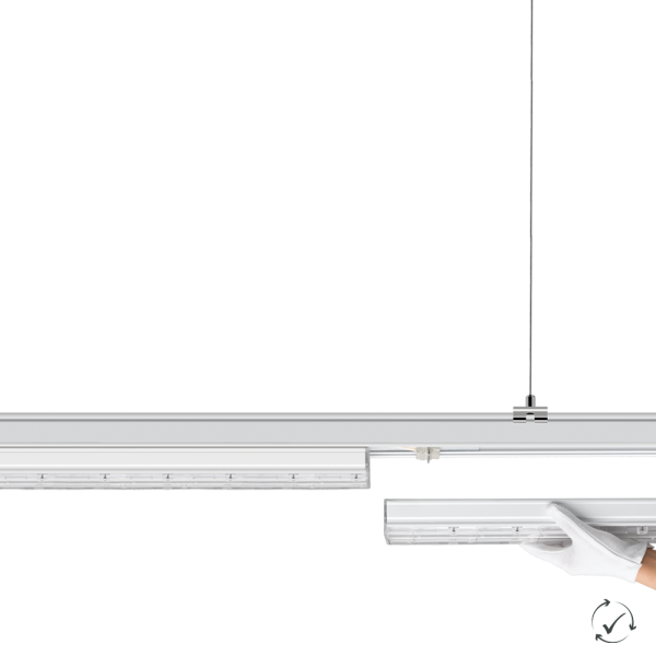 Lumiparts Lumiparts Stringline wit 1000mm 16,7W 830 2358lm 90° 8-polig