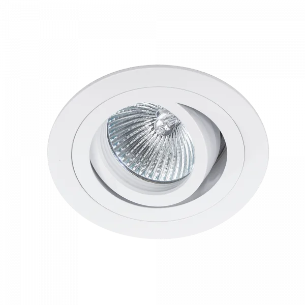 Lumiparts Old Smooth rond 1x MR16 max.50W wit schroef-ring foto 1