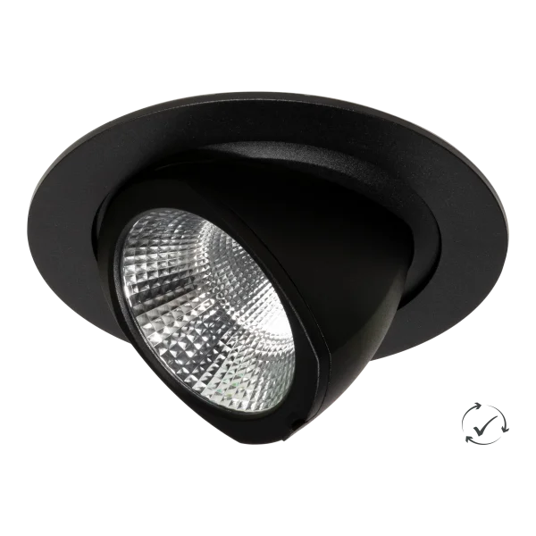 Lumiparts Pivo medium zwart 830 36° 27W GST18/3 0,5M foto 1