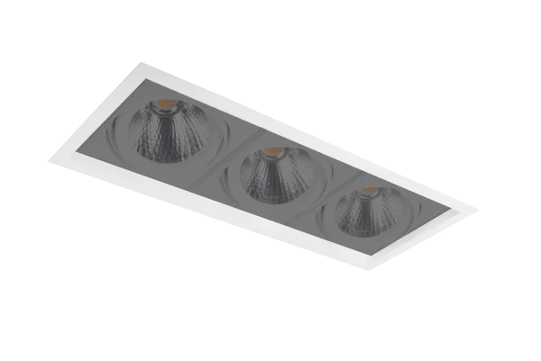 Lumiparts Inbouwframe voor Kardan Asta LED 3-voudig zwart