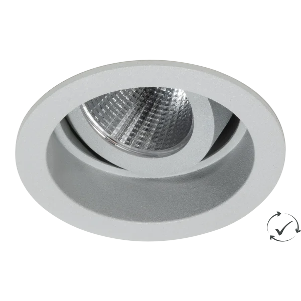 Lumiparts Lumiparts Fondo Kantelbaar grijs 9W 940 890lm 24° QC