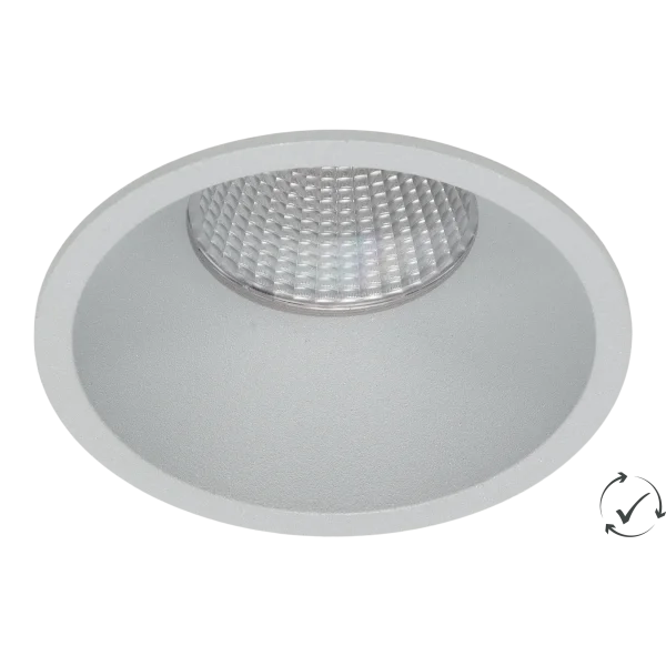 Lumiparts Fondo vast verdiept grijs 6W 927 482lm 38° TRIAC QC foto 1