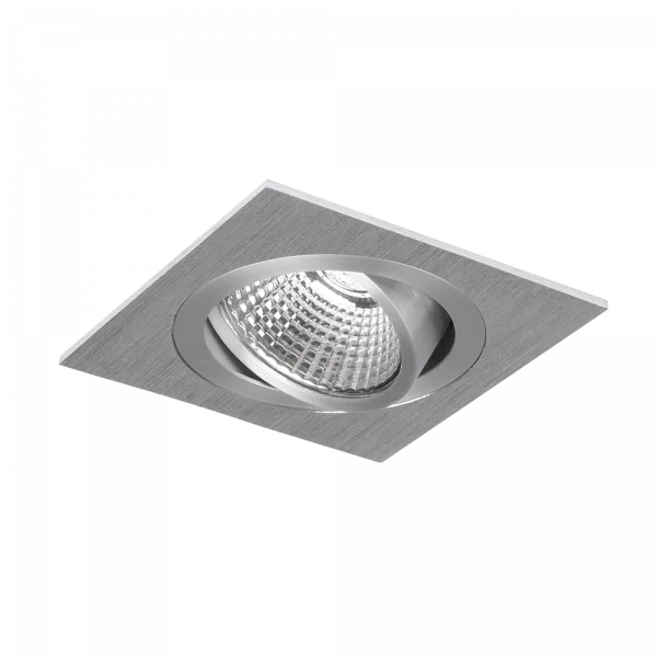 Lumiparts Smooth V2 vierkant draai/kantelbaar geschuurd 8,4W 930 603lm 38° QC GST18/3 0,5m