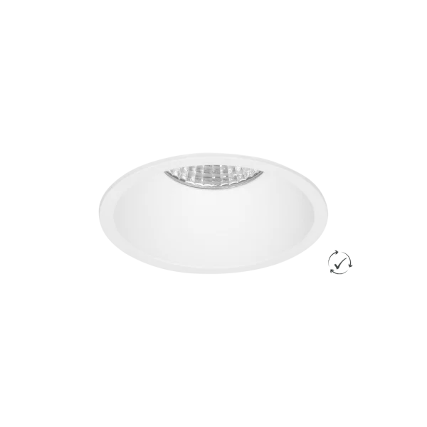 Lumiparts Fondo vast verdiept wit 3W 927 248lm 38° TRIAC QC
