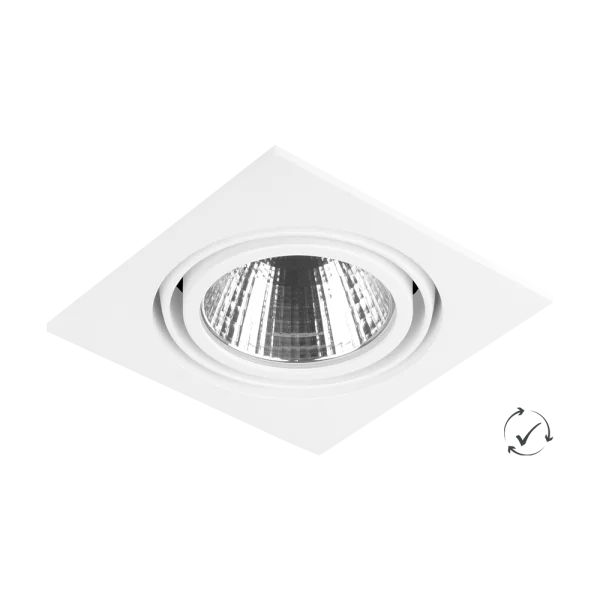 Lumiparts Exo vierkant wit 830 2112lm 36° 19W DALI