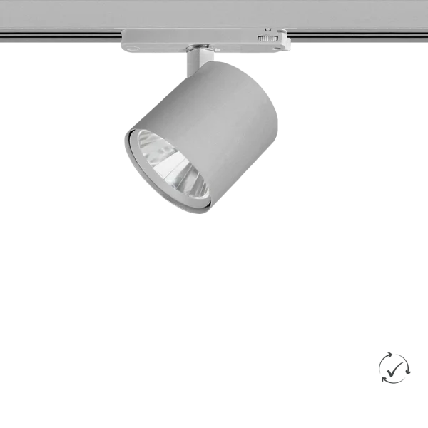 Lumiparts Pinta In-track grijs 830 3334lm 60° 27W