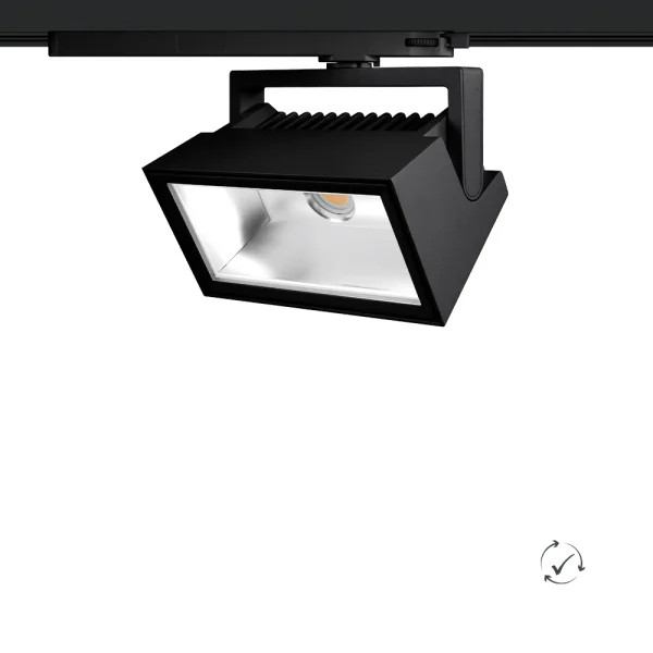 Lumiparts Wally In-track zwart 830 3418lm 27W foto 1