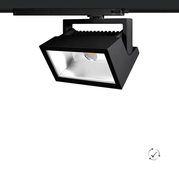 Lumiparts Wally In-track zwart 830 3838lm 30W