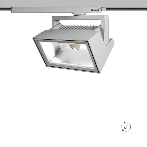 Lumiparts Wally In-track grijs 830 4833lm 40W DALI