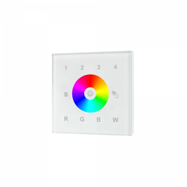 Lumiparts Tast wandbediening RF ModuLED RGB Control 4 zones 230V foto 1