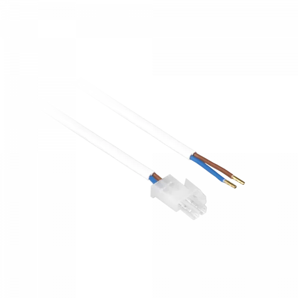 Lumiparts Aansluitsnoer met mini AMP (male) 2x 0,75 2m wit