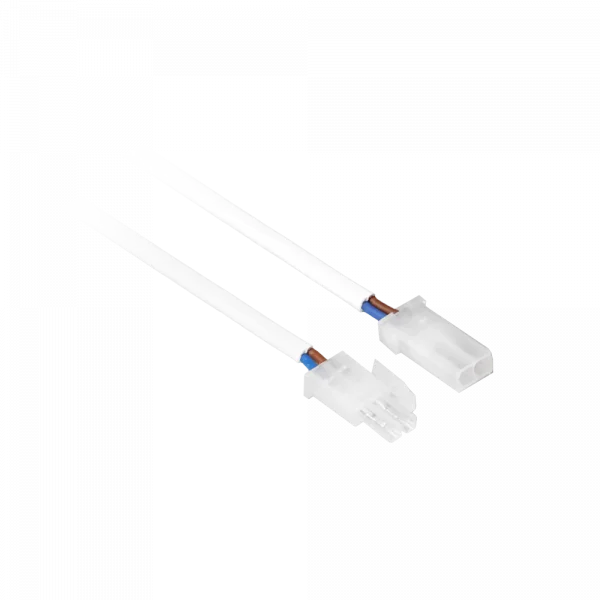Lumiparts Lumiparts Verlengsnoer met 2x mini AMP 2x 0,75 1m wit