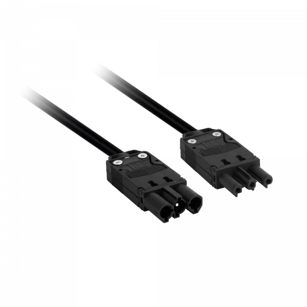 Lumiparts Lupa-con Koppelsnoer 3x 1,5 1m zwartEPCOM/3 foto 1
