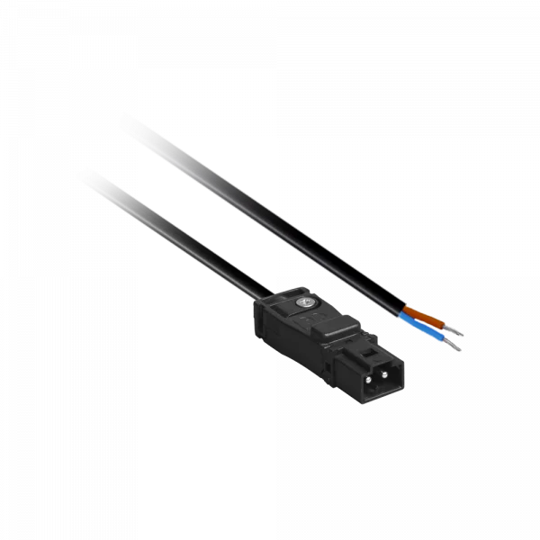 Lumiparts Lumiparts Lupa-con Aansluitsnoer 2x 0,5 0,3m male zwart EPCOM/2