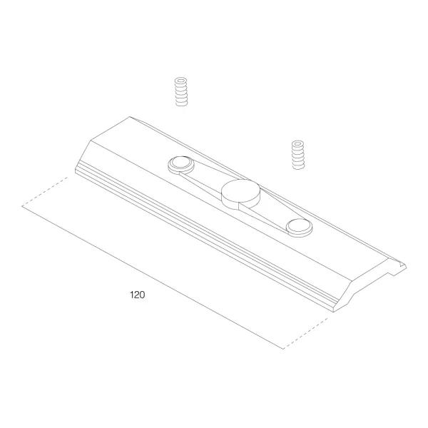 Lumiparts Ivela 7606-04-00 Verstevigingsplaat 3-f 120mm