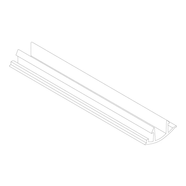 Lumiparts Lumiparts Ivela 7624-00-31 Afdekstrip 1m voor 3-f rail wit