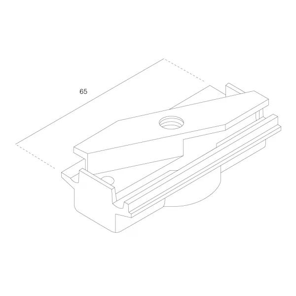 Lumiparts Ivela 7625-00-30 Adaptor 3-fase mechanisch zwart