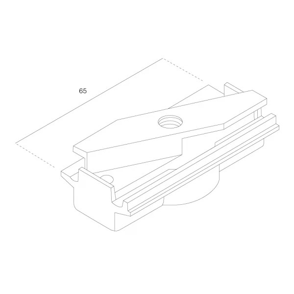 Lumiparts Ivela 7625-00-30 Adaptor 3-fase mechanisch zwart foto 1
