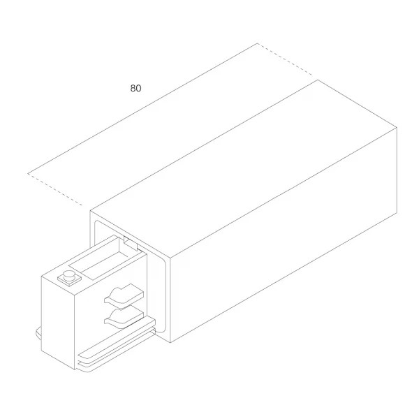 Lumiparts Ivela 7652-10-W31 Aansluitstuk 3-f V aarde r. wit foto 1