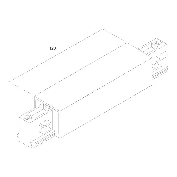Lumiparts Ivela 7653-10-W30 Middenvoeding 3-fase V zwart foto 1