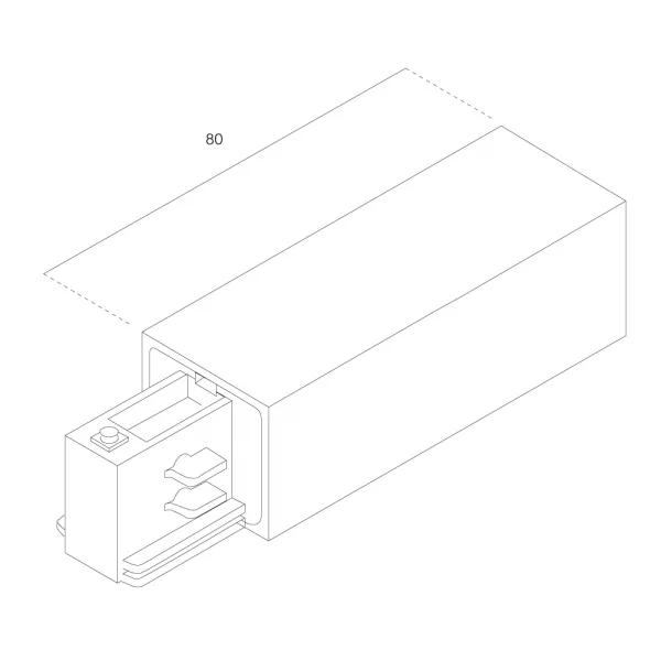 Lumiparts Ivela 7652-10-W20 Aansluitstuk 3-f V aarde r. metaal