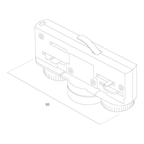 Lumiparts Ivela 7600-00-30 Adaptor 3-fase zwart