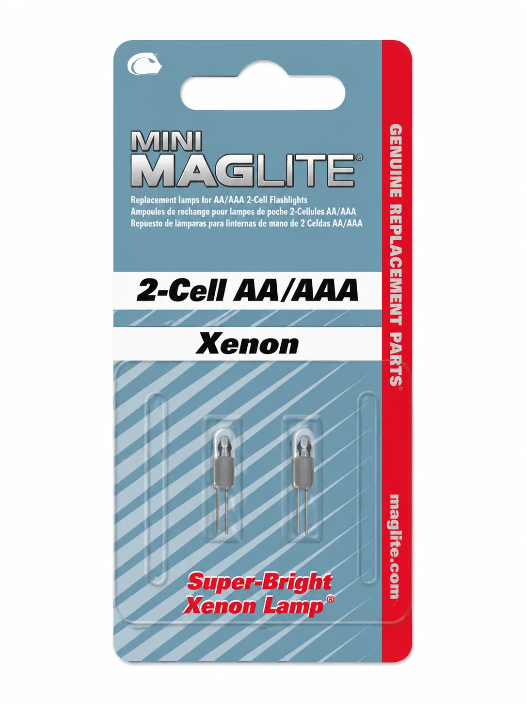 Maglite Maglite Xenon reservelamp Mini 2-Cell AA/AAA (2 stuks)