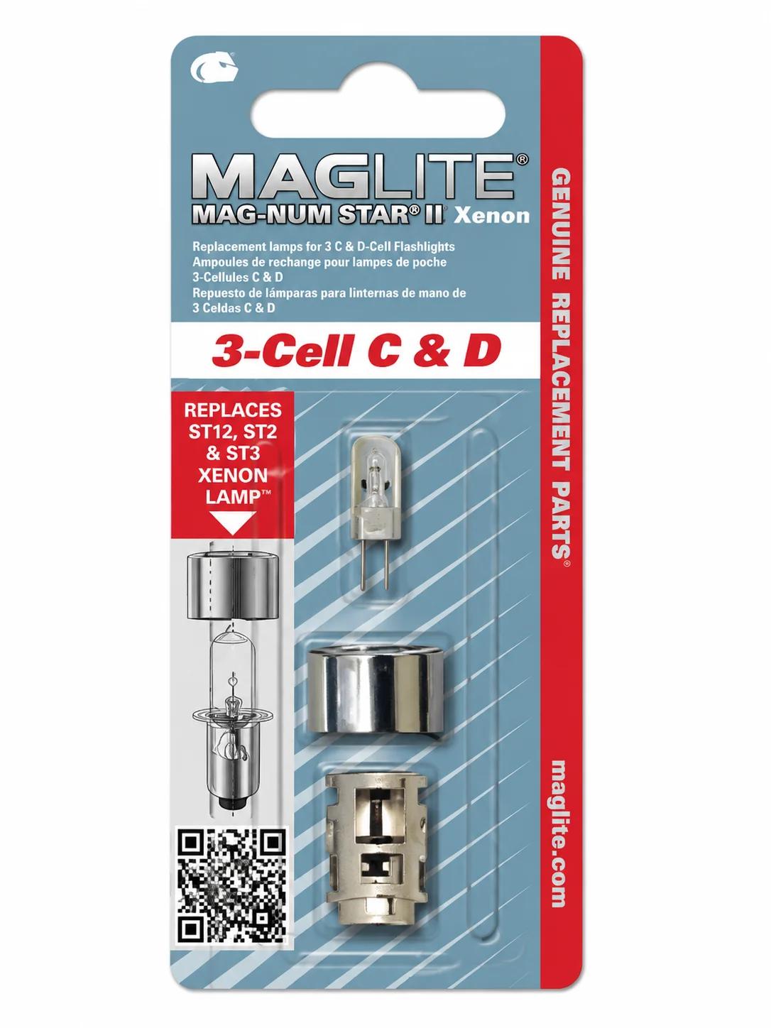 Maglite reservelamp 3-Cell C/D zaklamp