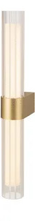 SLV - lygant - WL double messing geborsteld - MESSING3K - waterdicht portiek armatuur