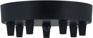 Bailey Ceiling Cup Metal Black Multi Cord 7